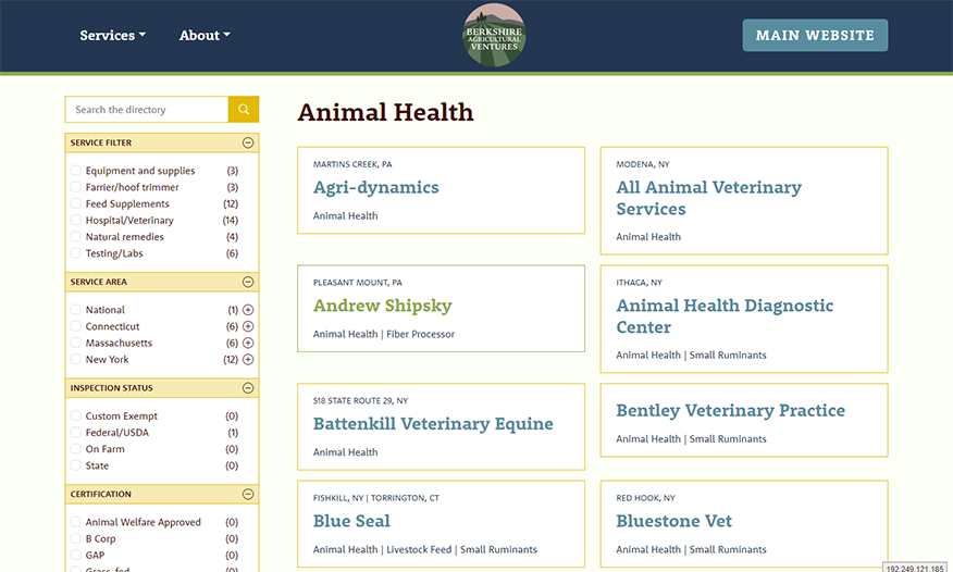 berkshire agricultural ventures livestock directory