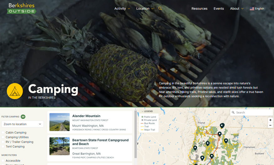 berkshires outside website by gemini creative