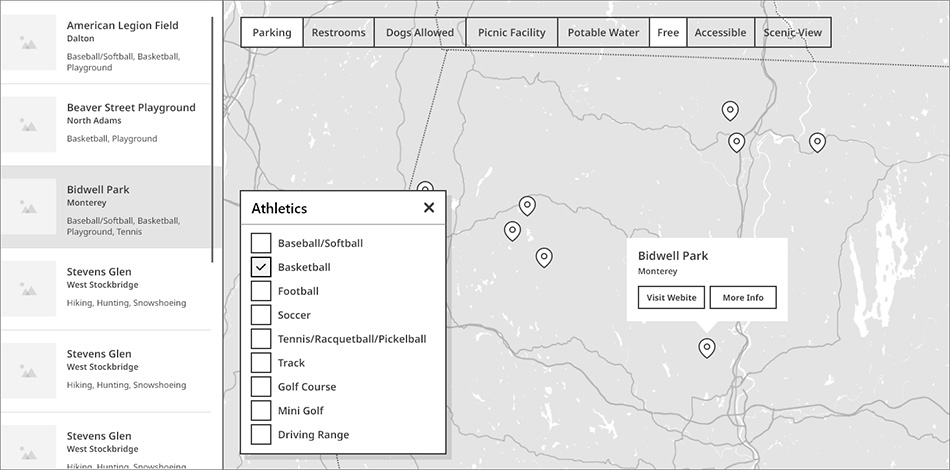 Website design ideas for Berkshires Outside