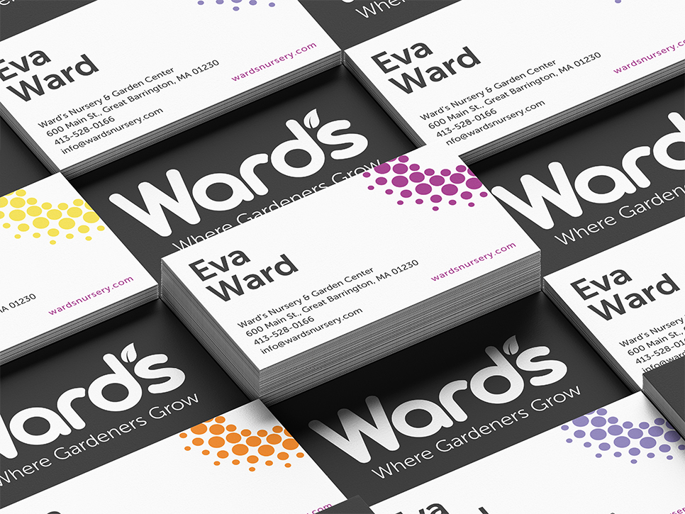 Ward's business cards mockup