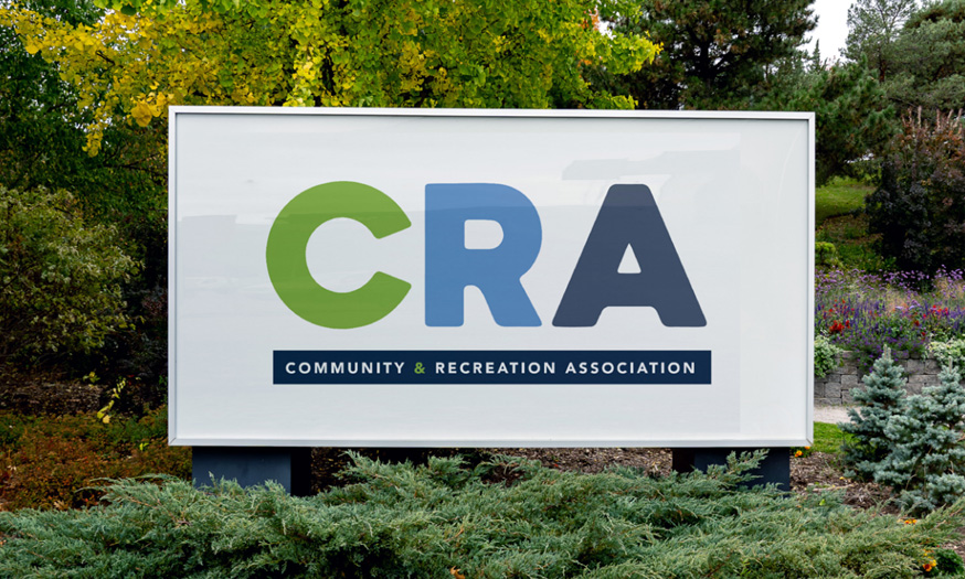 cra logo on a sign