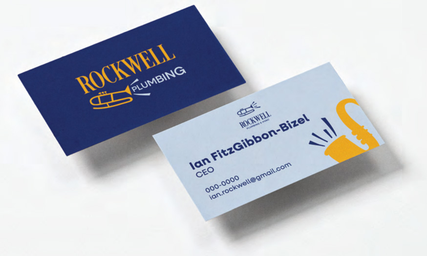 rockwell-plumbing business card mockup